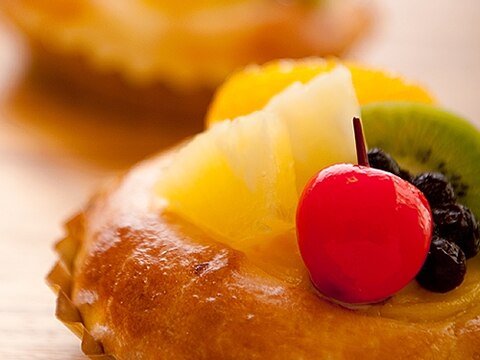 ケーキみたいな菓子パン!フルーツカスタードあんぱん